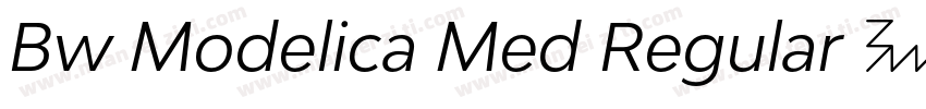 Bw Modelica Med Regular 中等字体字体转换